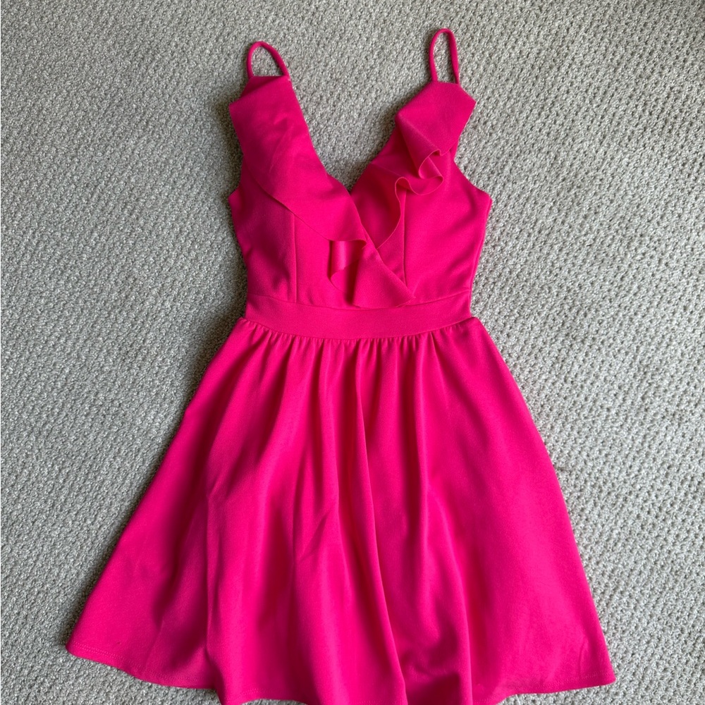 Juniors Emerald Sundae Hot Pink Dress XXS Middle School Dance